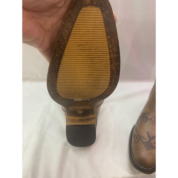 Dream Pairs Women's 9 Cowboy Cowgirl Western Ankle Booties Low Chunky Heel - Picture 6 of 8